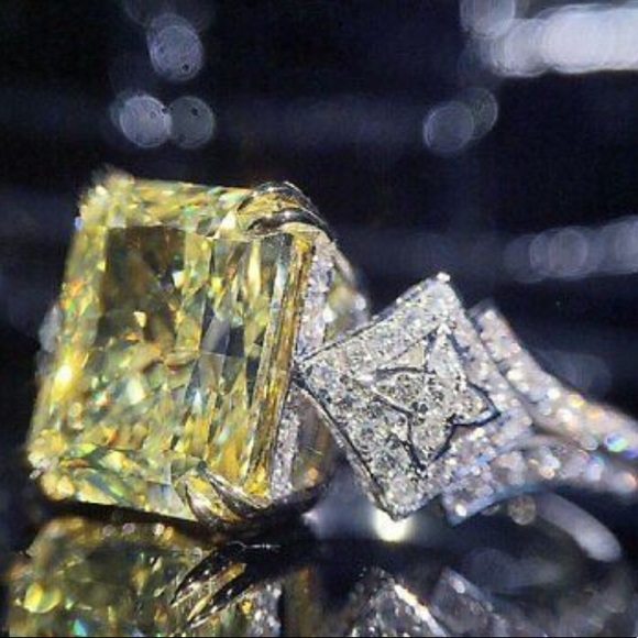 NWT Gorgeous 925 Sterling Silver Ring Wedding  Sz 6-10 - Picture 4 of 5